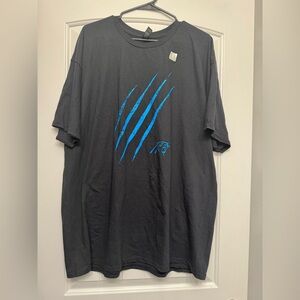 Carolina Panthers Gildan Black Tee with Blue Claw Design